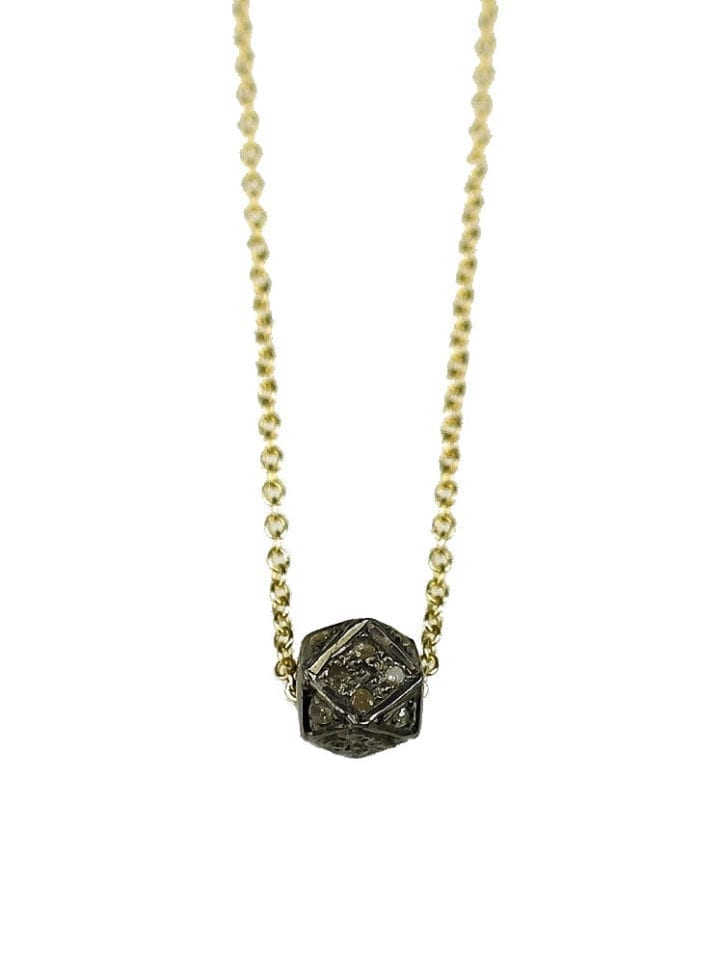 Diamond Hexagon Delicate Necklace | Bloom Jewelry