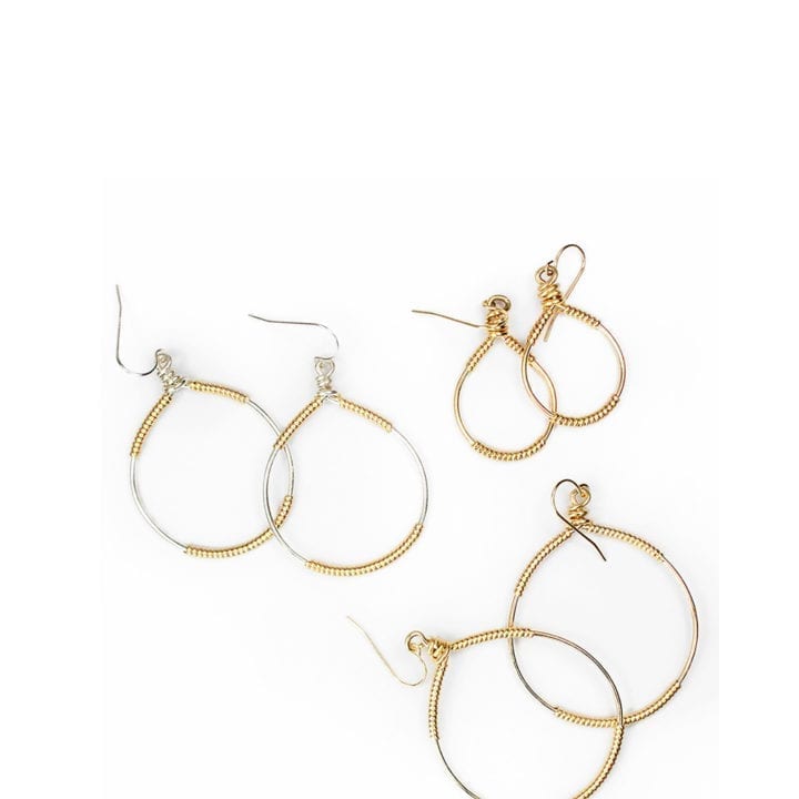 Signature Wrap Hoops - Bloom Jewelry