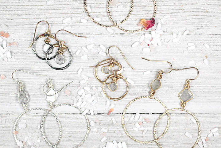 Valentine's Day Handcrafted Diamond Slice Jewelry