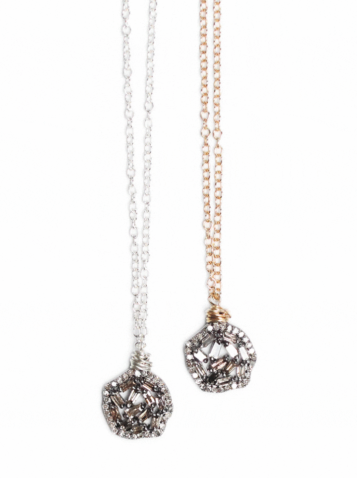 Baguette Freeform Delicate Necklace bloom Jewelry Denver
