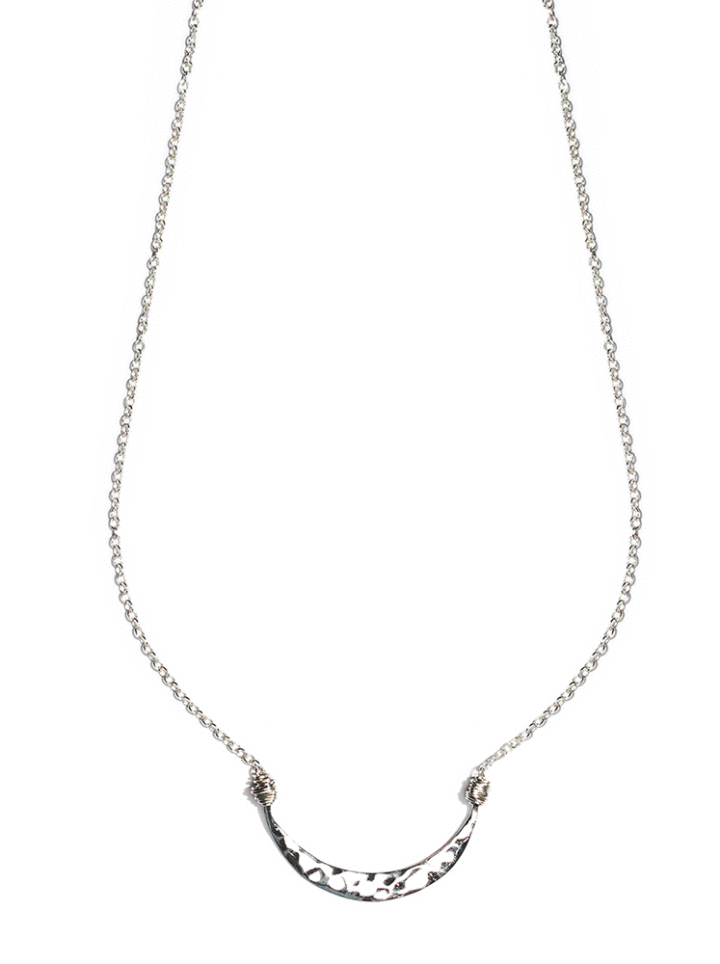Silver Crescent Necklace | Handcrafted jewelry made in Denver