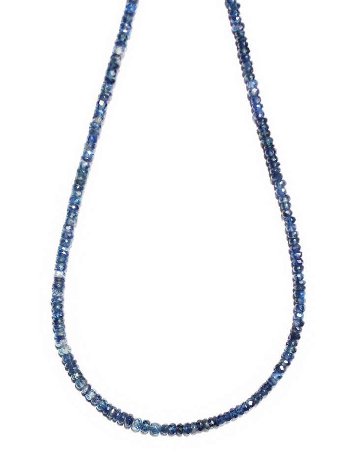 Blue Kyanite Hand Strung Choker Necklace