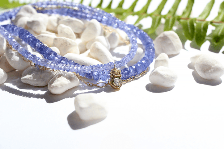 Tanzanite Blue Chalcedony Handcrafted Jewelry | Very Peri Collection