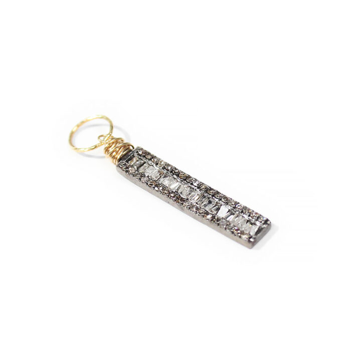 Diamond Baguette Linear Charm