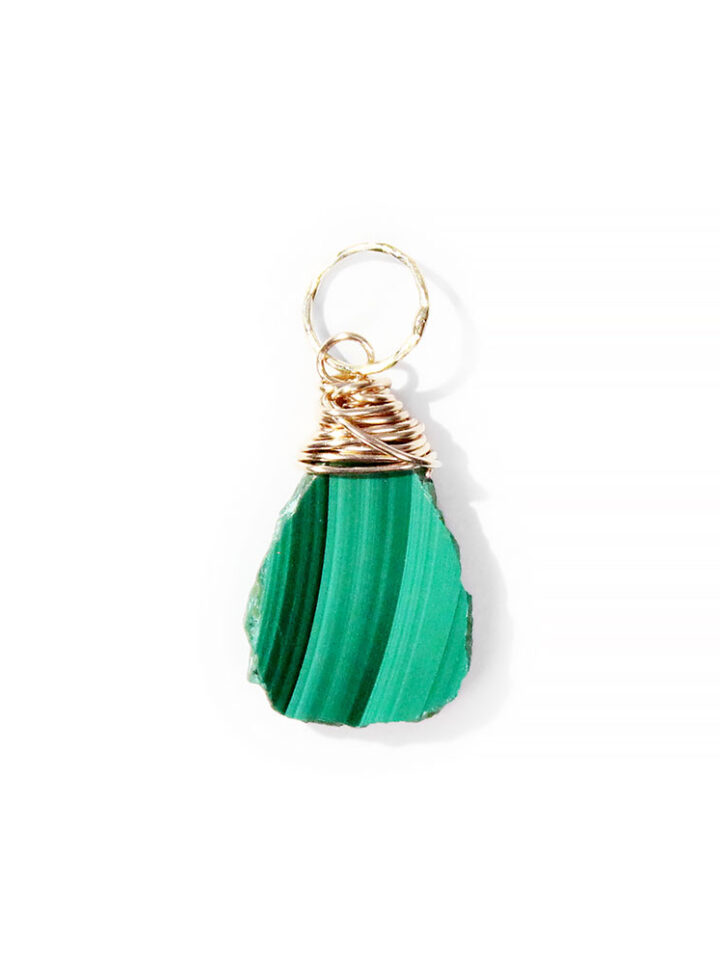 Malachite Freeform Charm