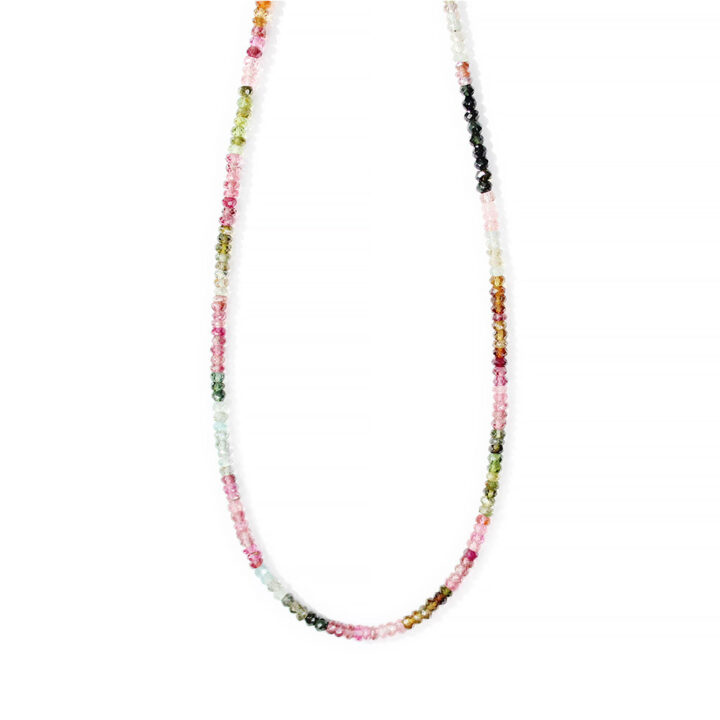 Watermelon Tourmaline Strung necklace