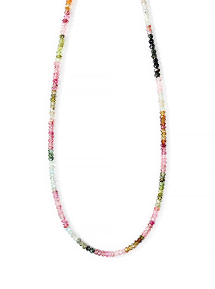 Watermelon Tourmaline Strung necklace